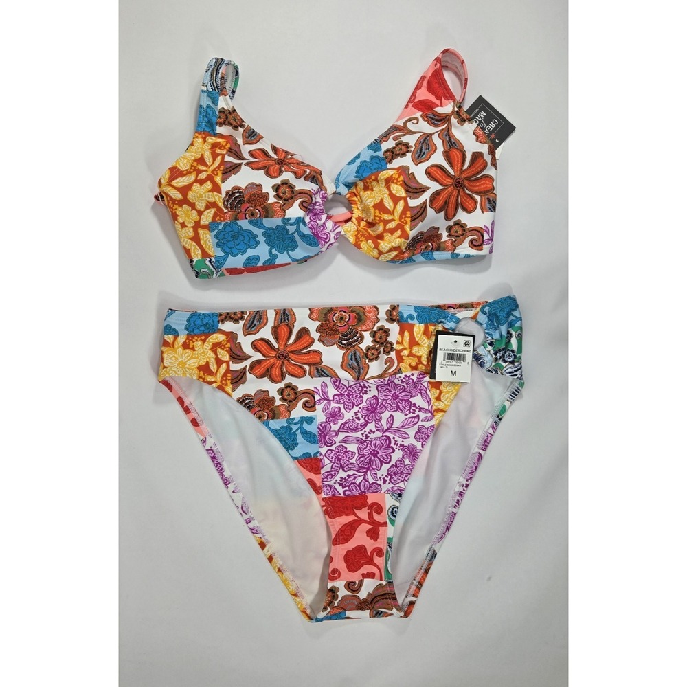 Bar III Beachside Boheme 2 Piece Bikini Womens Medium New